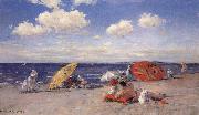 William Merrit Chase At the Seaside oil painting on canvas